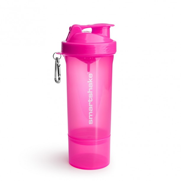 Smartshake Shaker πολλαπλών χρήσεων – Slim 500ml Neon Pink