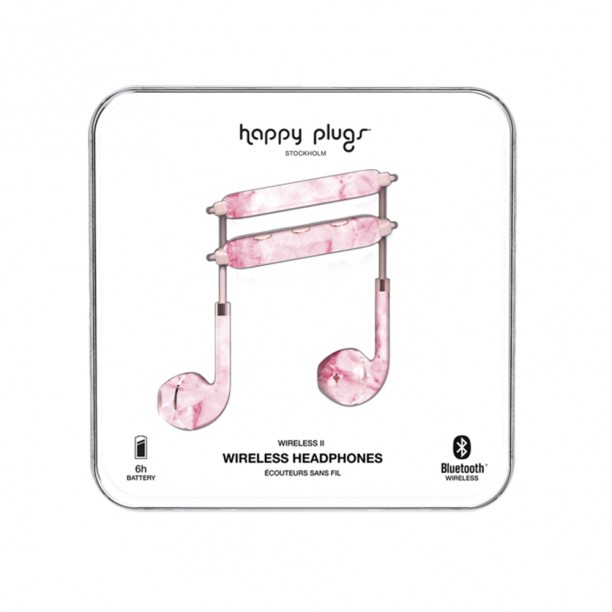 Happy Plugs Ασύρματα Aκουστικά II Pink Marble