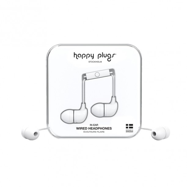 Happy Plugs Ενσύρματα ακουστικά In-Ear White